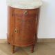 Small chest of drawers - Half-moon table - Louis XVI style - Elm burr veneer - Pla