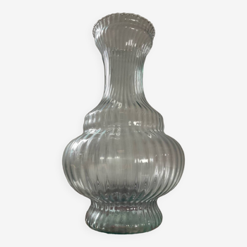 Grand vase en verre moulé 40cm