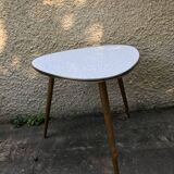 Free-form vintage tripod coffee table