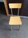 Small school chair 1950s yellow formica tube