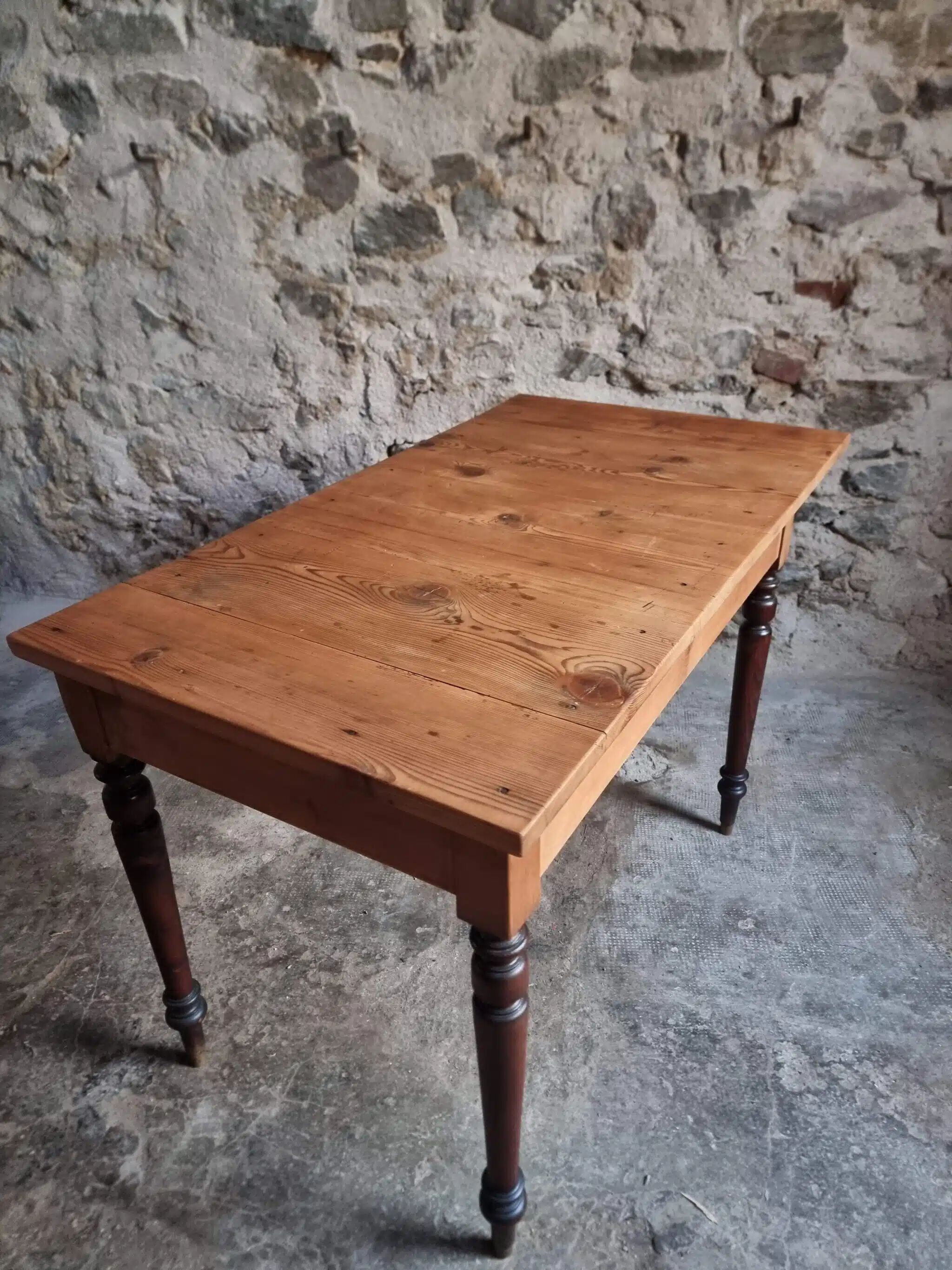 French vintage kitchen/desk table, extendable, 1930s