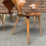 Set of 4 Norman Cherner chairs for Plycraft USA in teak, 1960s