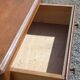 Vintage oak chest of drawers with 5 drawers from the 1950s.
