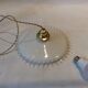 Vintage opaline pendant light