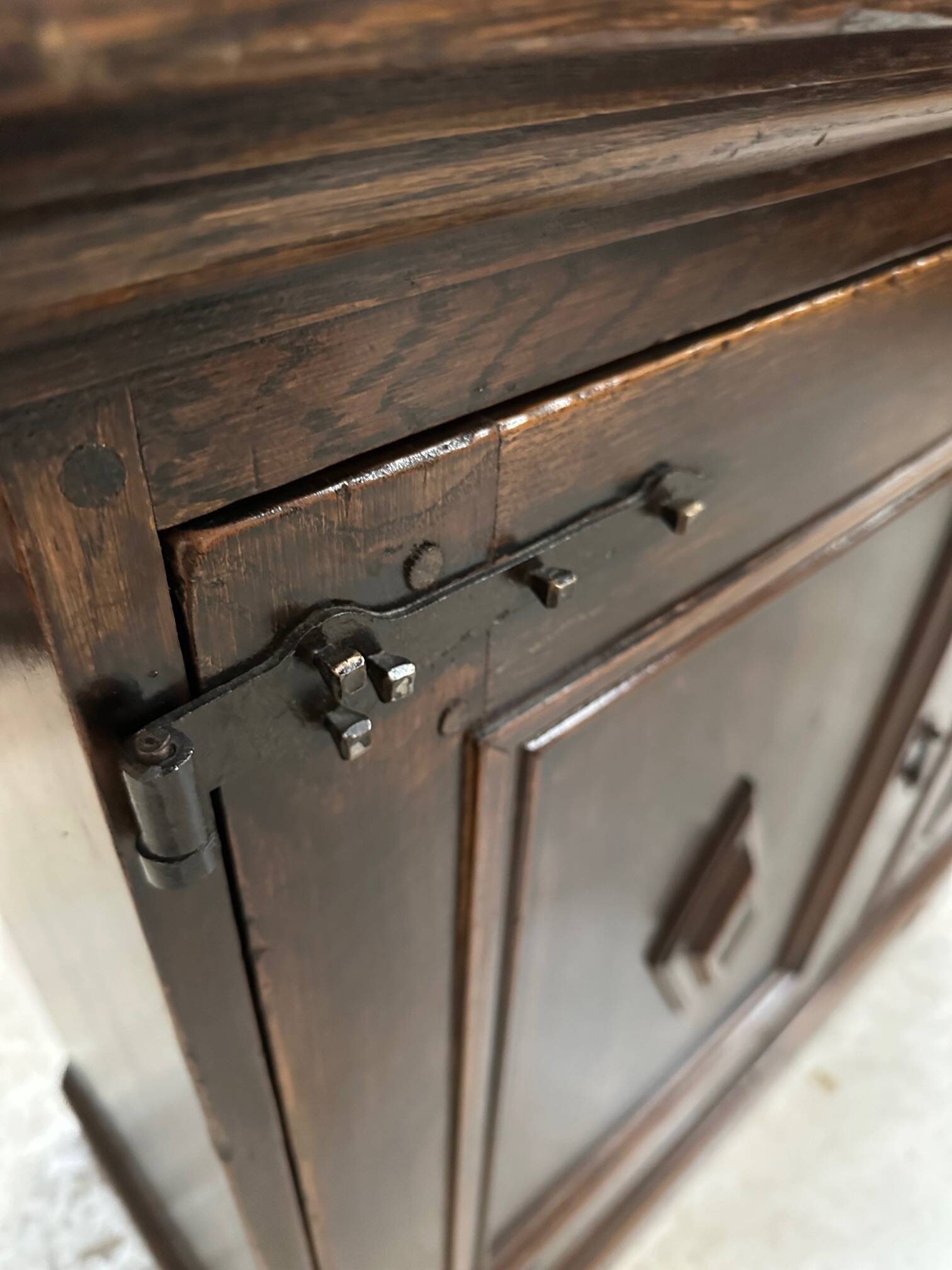 Solid oak sideboard, 1960s