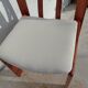 4 Chaises design Scandinave tissu bouclettes