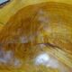 Large olive wood bowl Riviera brutalist craftsmanship circa 1950