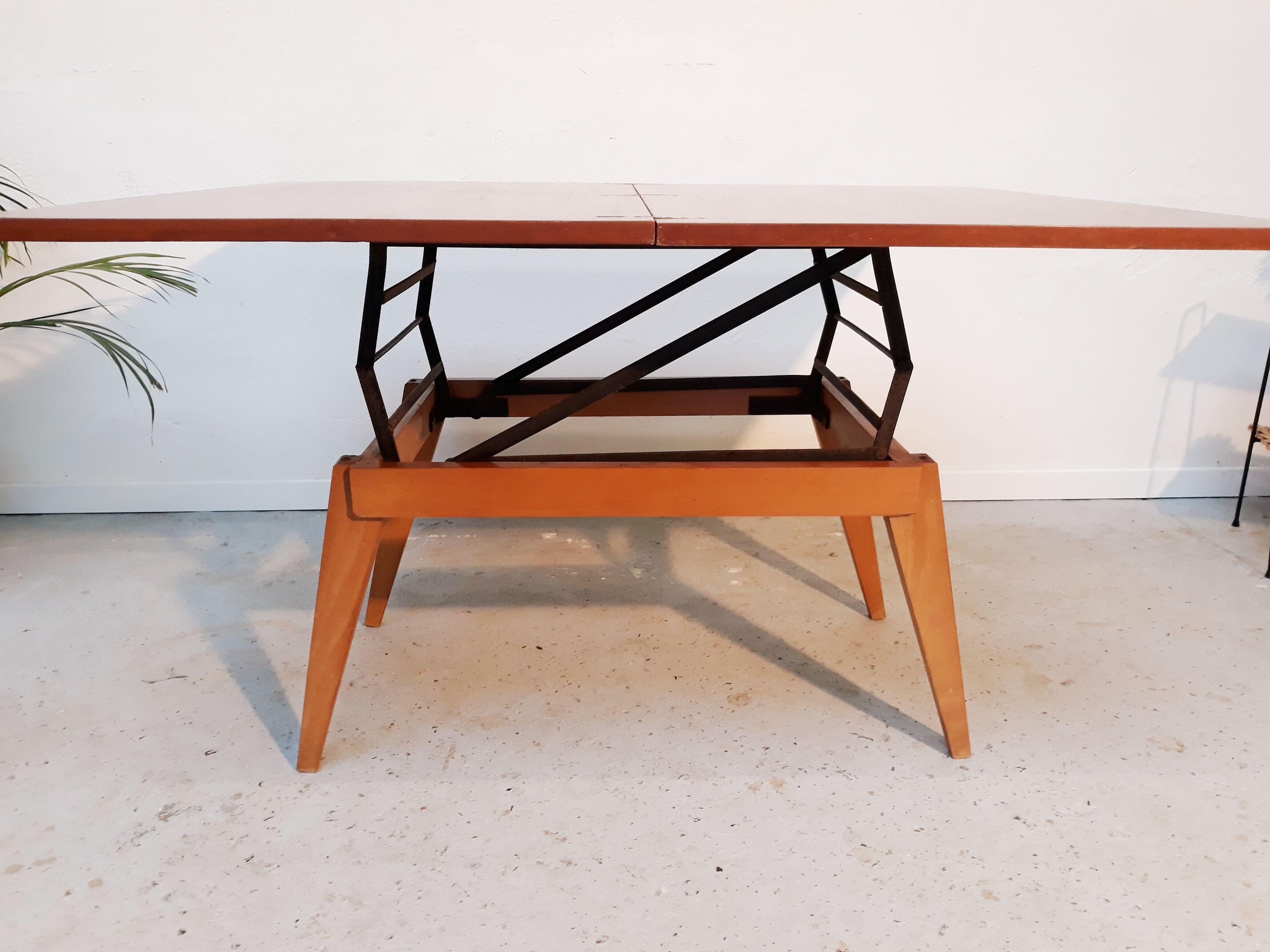 Albert Ducrot portfolio liftable vintage coffee table