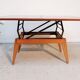 Table basse vintage relevable portefeuille Albert Ducrot