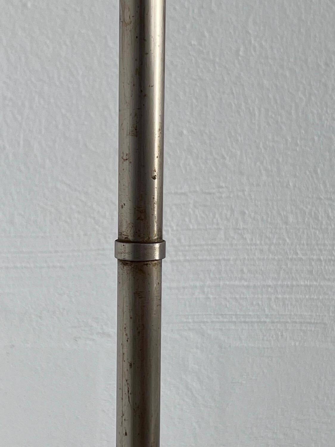 Stilnovo Floor Lamp in Metal, Marble and Opaline Glass, 1950s Rare Decorative