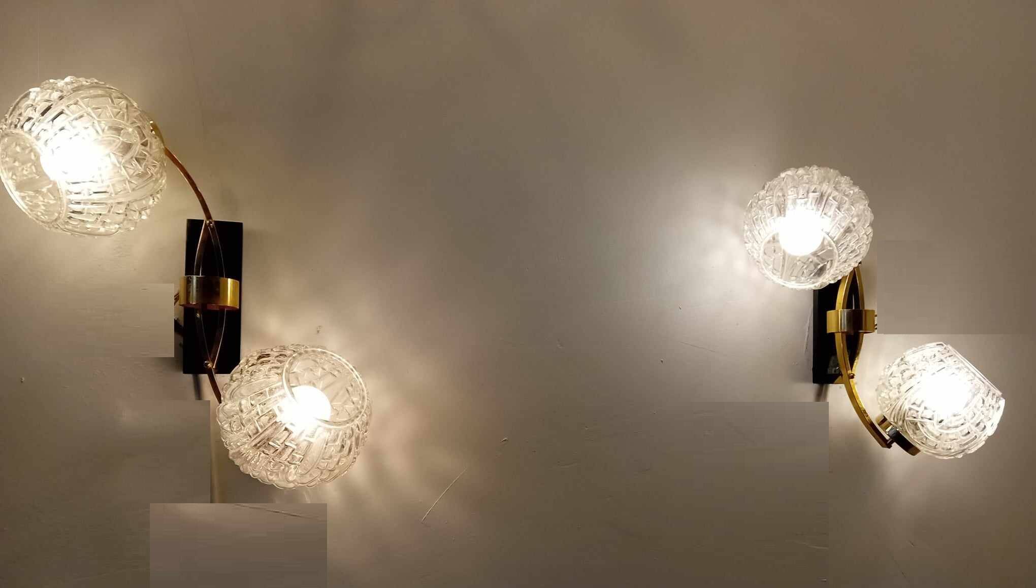 Pair of Maison ARLUS wall lights from the 40s/50s