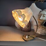 Antique table lamp with switch on the base