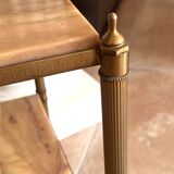 Marble and brass pedestal