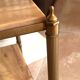 Marble and brass pedestal