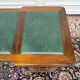 Classic English Desk Green Leather Inlay