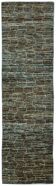 Hand-Knotted Tribal Unique 91 cm x 341 cm Blue Wool Runner Carpet