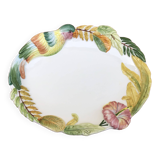 Lancel Paris ceramic dish with embossed parrot decoration