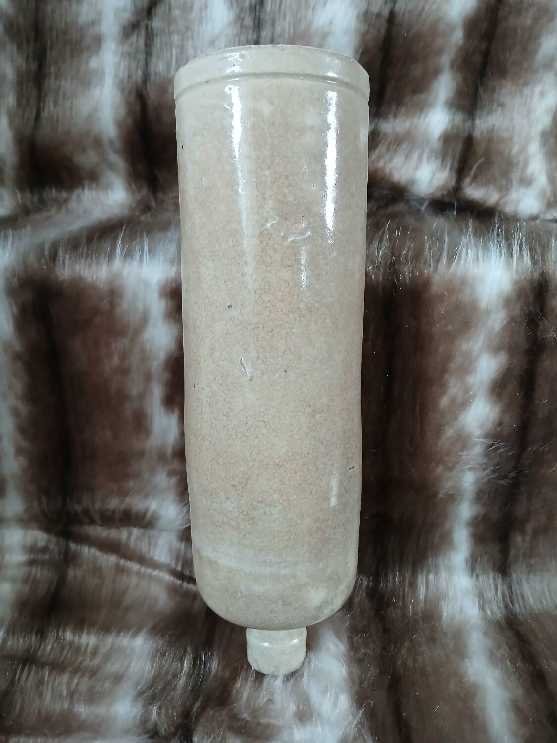 2 old glazed stoneware bottles