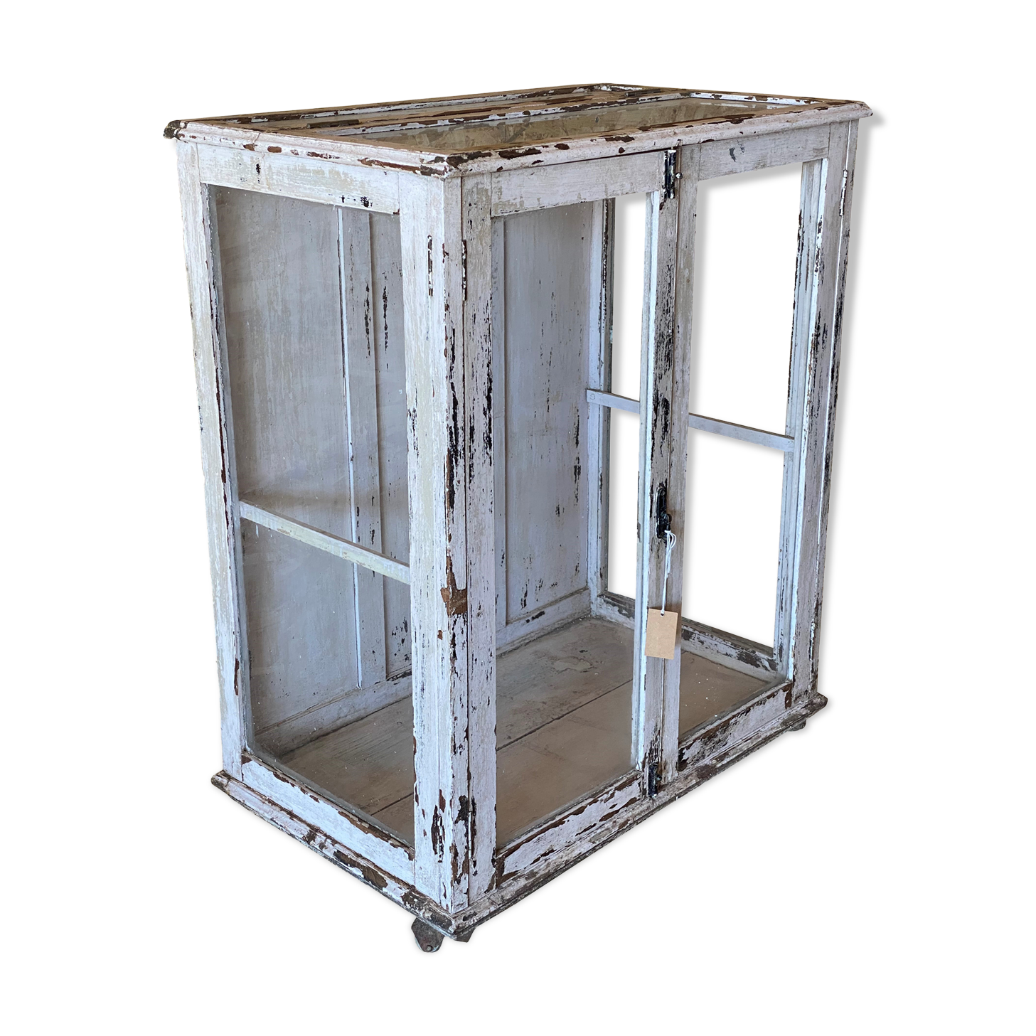 Glazed bahut in old teak