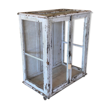 Glazed bahut in old teak