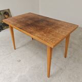 Extendable lacquered table czechoslovakia trud 1960