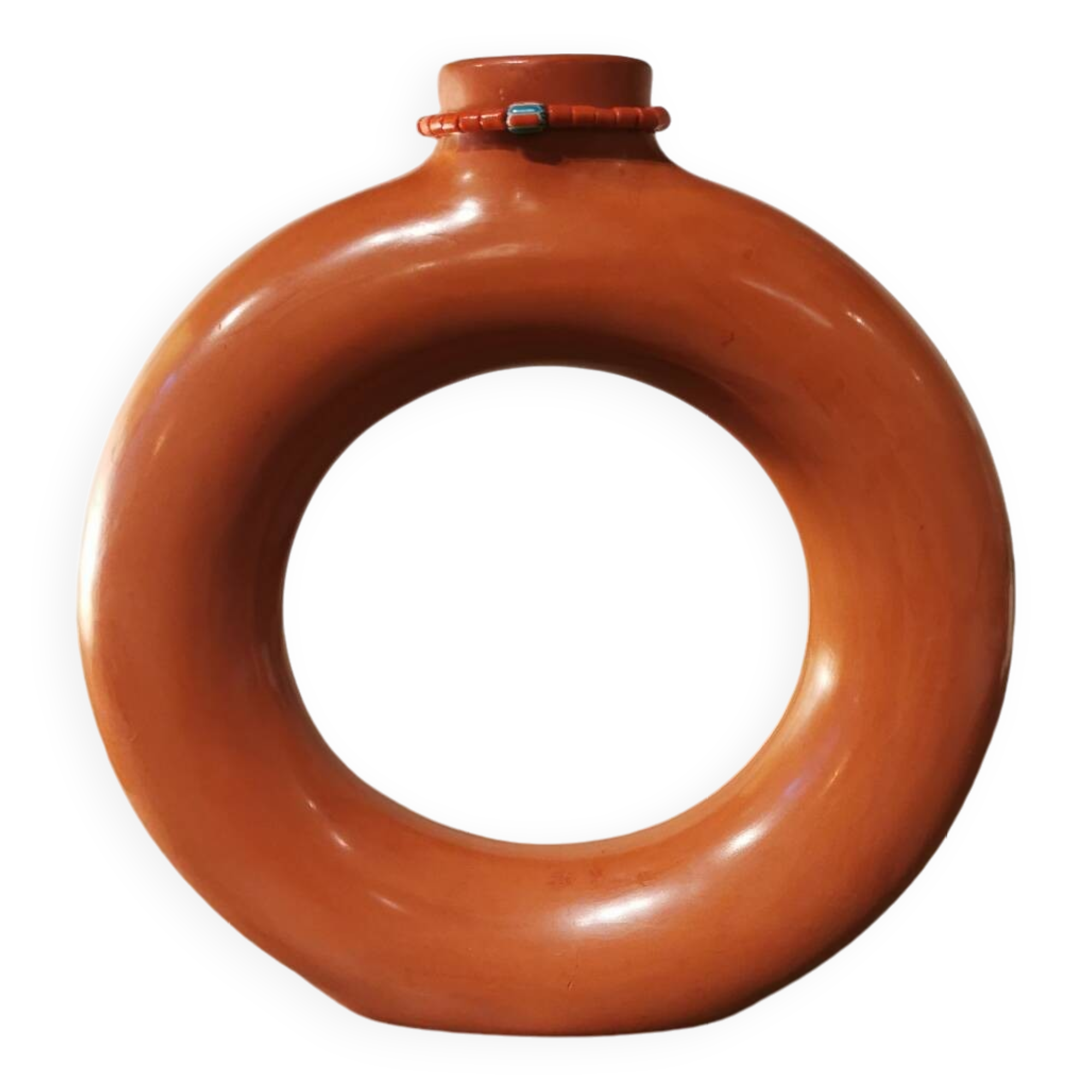 Ring-shaped vase Tadelakt Morocco