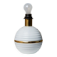 White Ceramic Table Lamp with Gold Band, Italy 1980s – Hollywood Regency Vintage