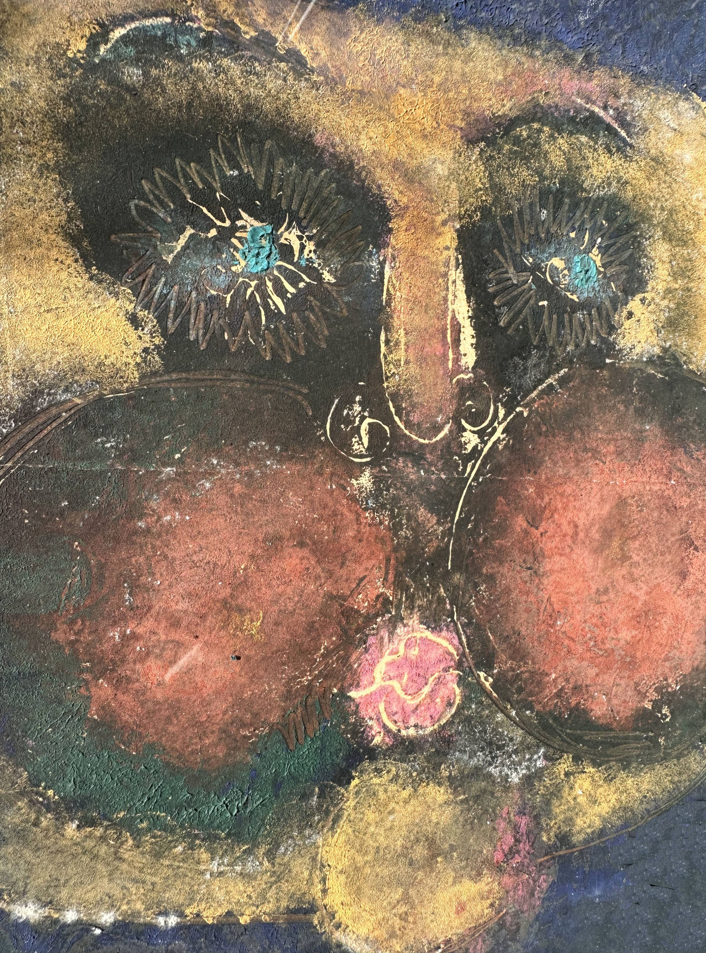 Expressionist portrait from the 1970s