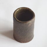 Brown ceramic vase by Paul Envalds for Arabia Finland 1960/1970