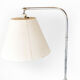 Floor lamp of chrome and black painted metal of Danish design, 1970s