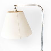 Floor lamp of chrome and black painted metal of Danish design, 1970s