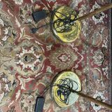 Paire de lampadaire en laiton
