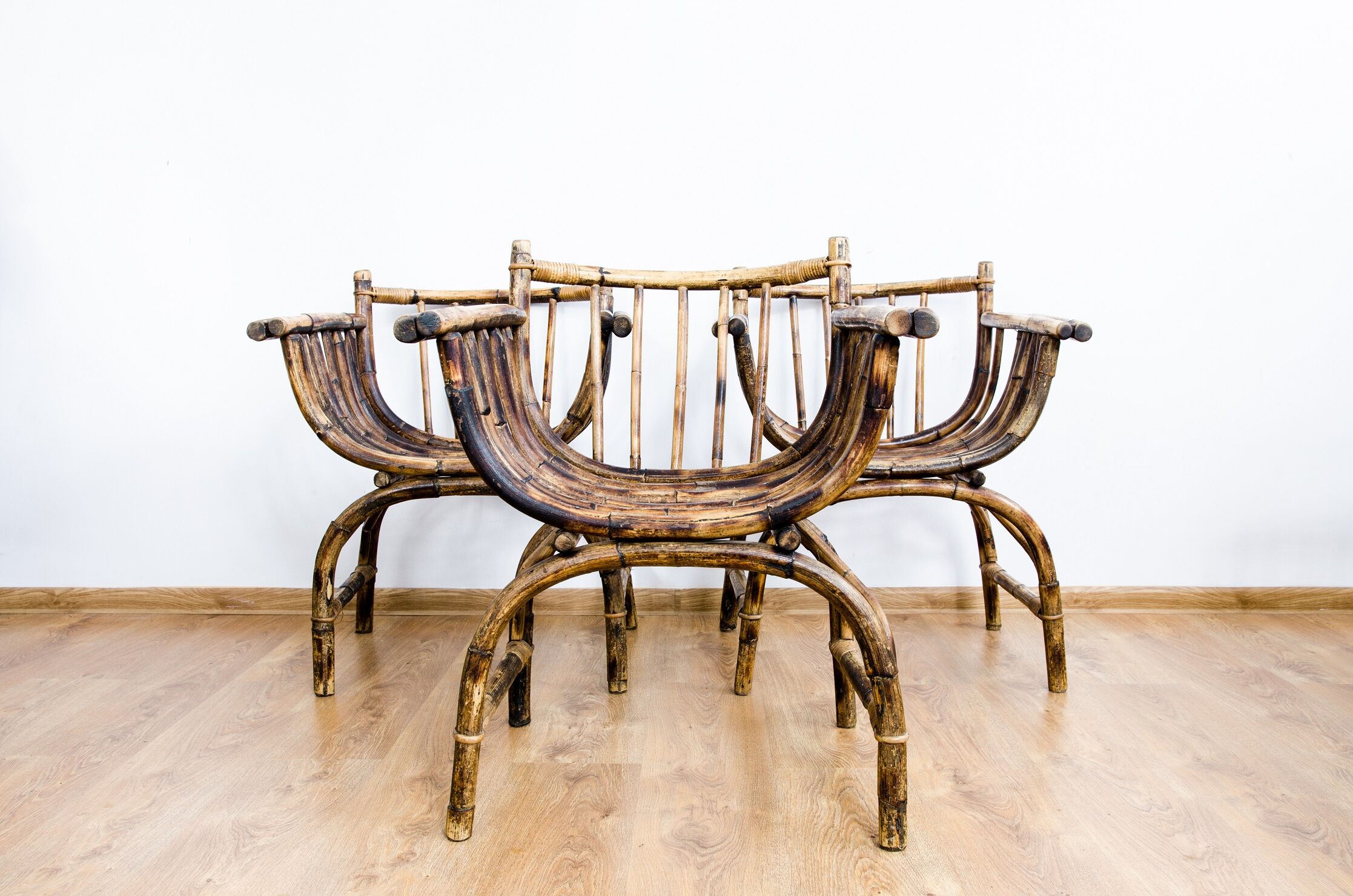 Art deco rattan armchairs 1920
