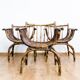 Art deco rattan armchairs 1920