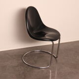 'Maia' chair in black designed by Giotto Stoppino  for Bernini - Italy - 1960's