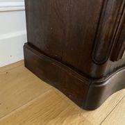 Jam cupboard, entrance furniture, antique carved solid oak occasional furniture