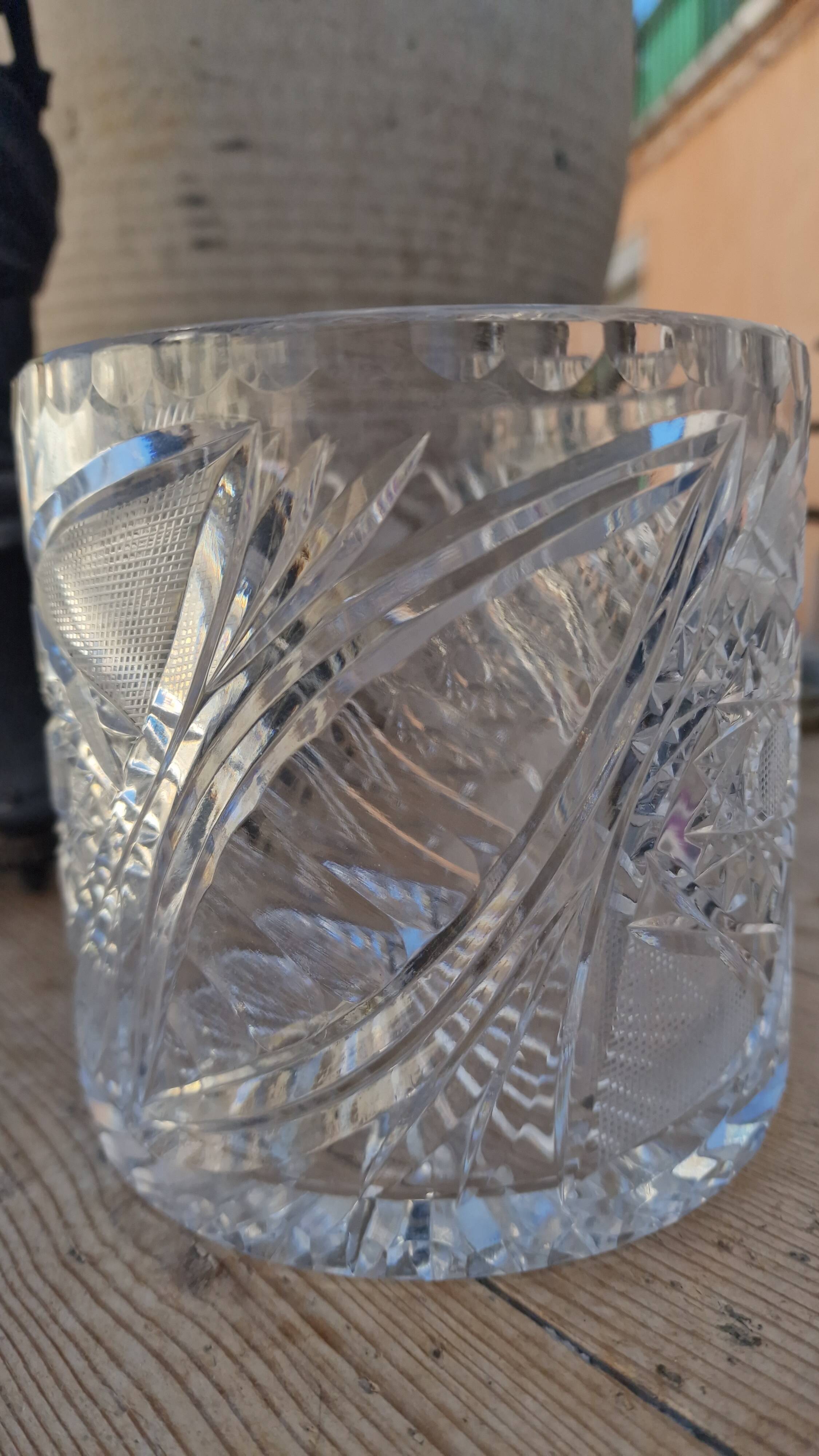 Cut crystal candy box