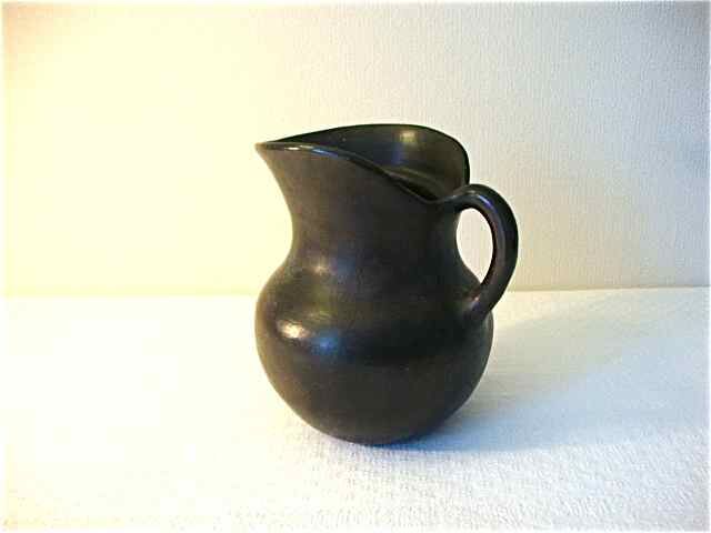 Black terracotta pitcher