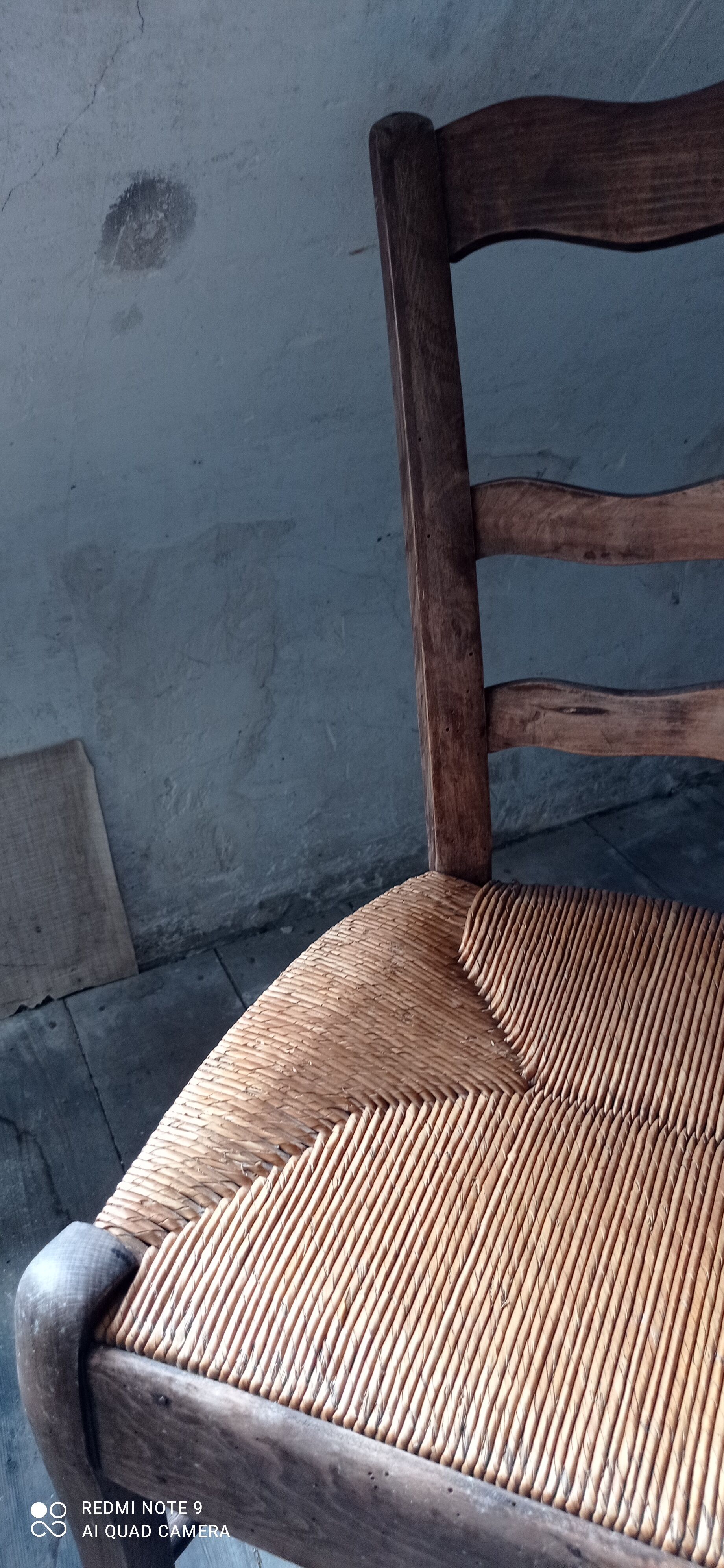 Chaise bois paillé