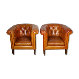 Set de 2 fauteuils club
