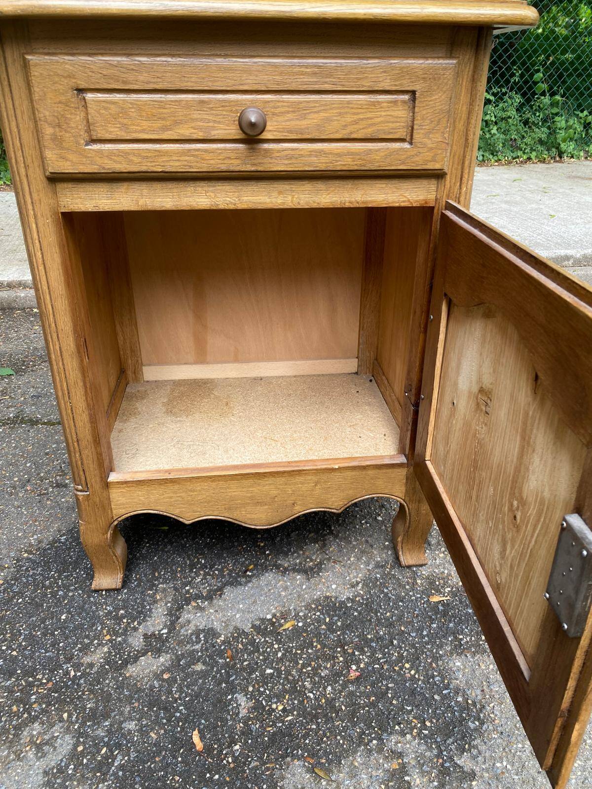 Louis Philippe confiturier in light oak from the 1970s.