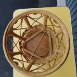 Peacok vintage bohemian chic rattan stool