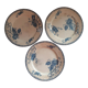 Trio iron earth dessert plates