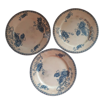 Trio iron earth dessert plates