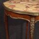 French Napoleon III style side table with marble top