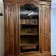 Library in Louis XV Rocaille style in carved walnut
