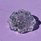 Small ashtray in cut crystal with facets