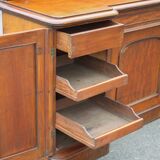 Antique mahogany wood furniture, English counter furniture, English servant, buffet furniture