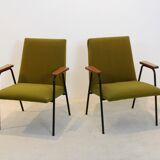 Pair of Pierre Guariche Armchairs by Meurop