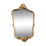 Grand miroir doré coquille 1960 47x75cm